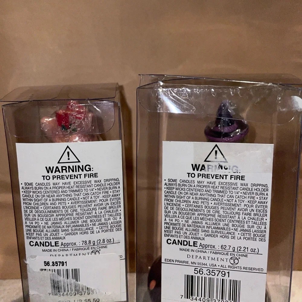 $11 bundled price! Critter party candles Department 56 NEW in boxes